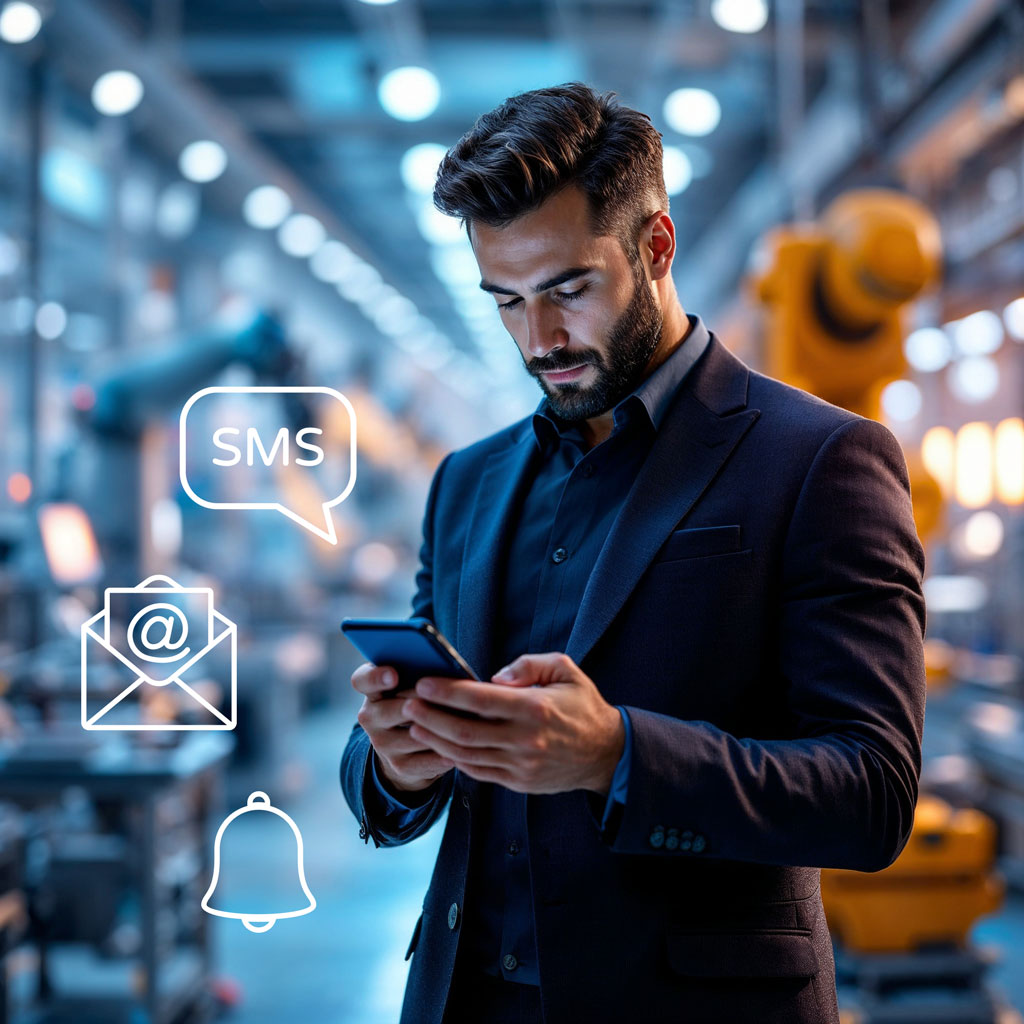 smsserver monitoraggio impianto sms email - cp sistemi